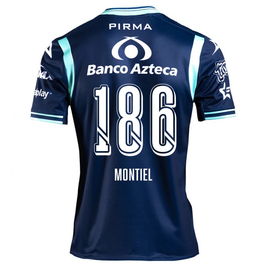 Kinderen Santiago Montiel #186 Marineblauw Uitshirt Uittenue 2024/25 T-Shirt België