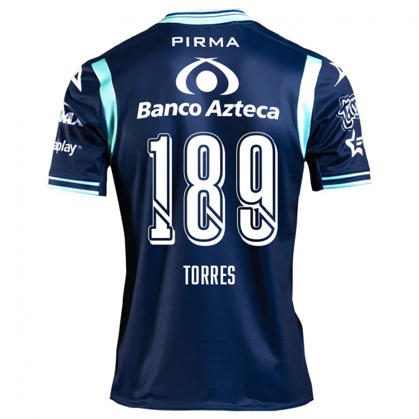 Kinderen Dylan Torres #189 Marineblauw Uitshirt Uittenue 2024/25 T-Shirt België