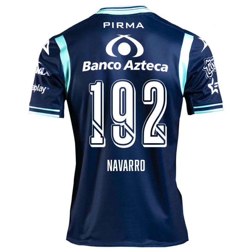 Kinderen Eduardo Navarro #192 Marineblauw Uitshirt Uittenue 2024/25 T-Shirt België