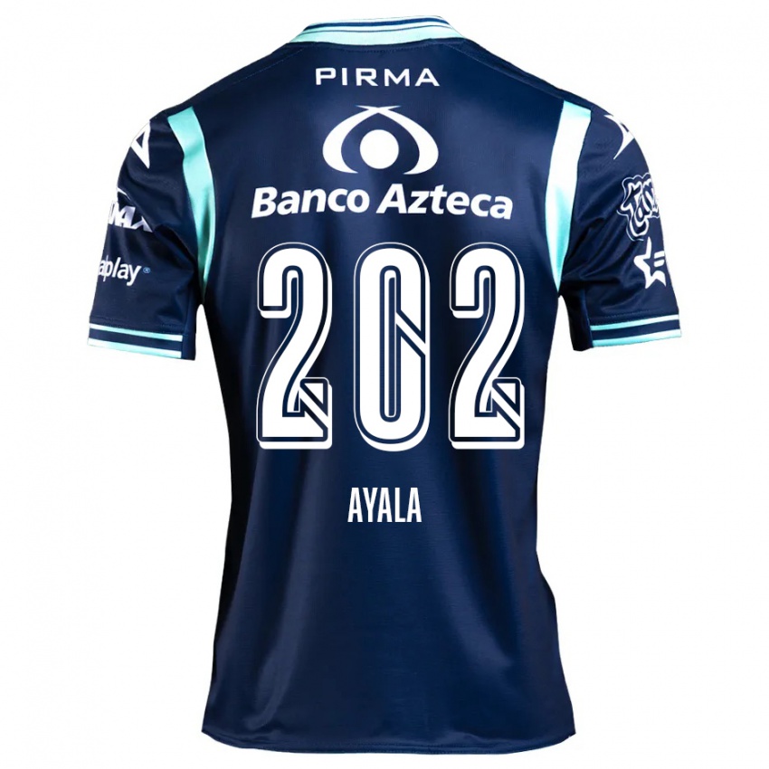 Enfant Maillot Diego Ayala #202 Bleu Marine Tenues Extérieur 2024/25 T-Shirt Belgique