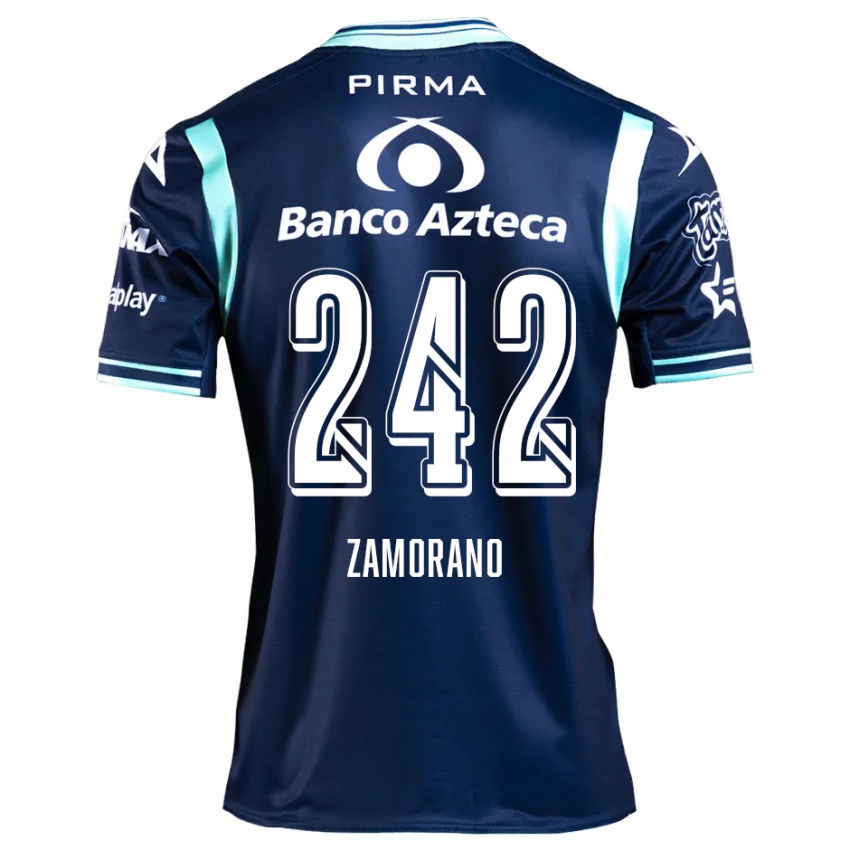 Kinderen Leonardo Zamorano #242 Marineblauw Uitshirt Uittenue 2024/25 T-Shirt België