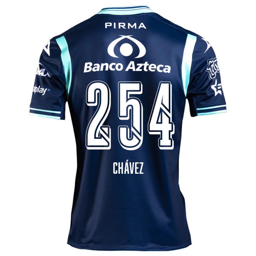 Enfant Maillot José Chávez #254 Bleu Marine Tenues Extérieur 2024/25 T-Shirt Belgique