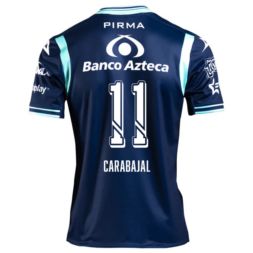 Kinderen Gabriel Carabajal #11 Marineblauw Uitshirt Uittenue 2024/25 T-Shirt België