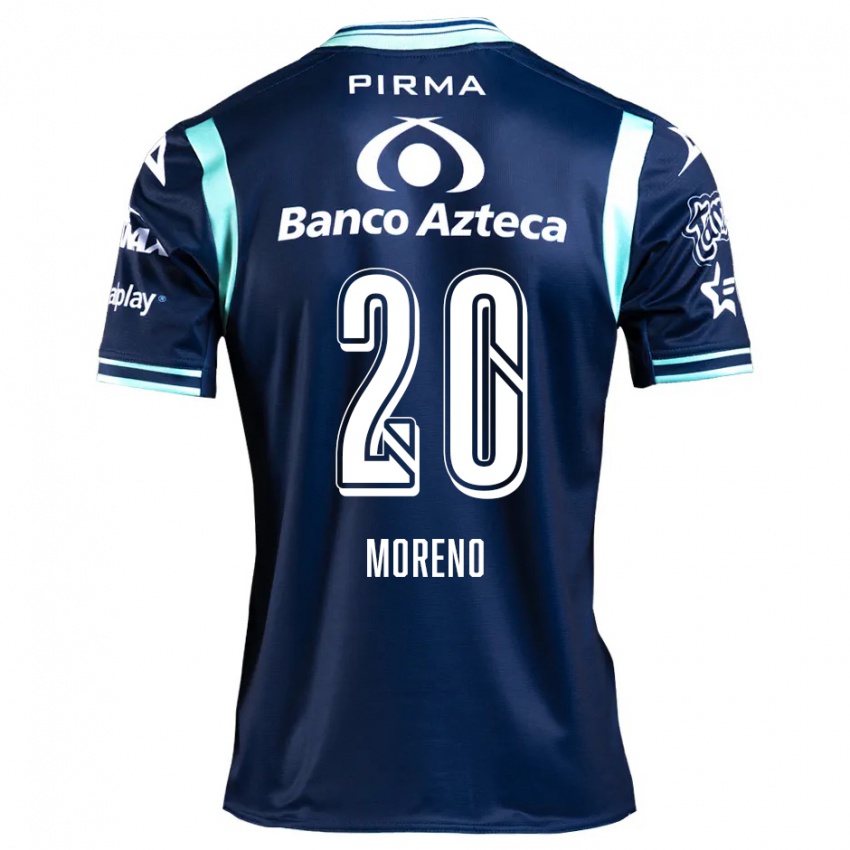 Kinderen Ximena Moreno #20 Marineblauw Uitshirt Uittenue 2024/25 T-Shirt België