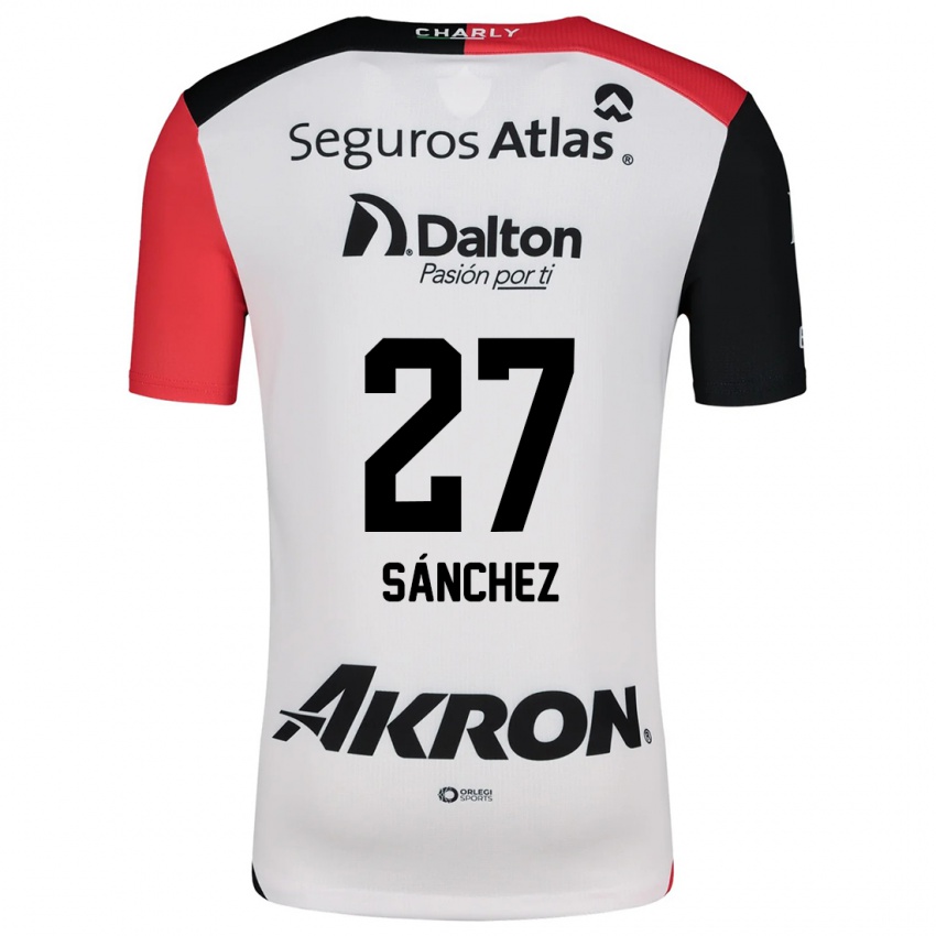 Kinderen Antonio Sánchez #27 Wit Rood Zwart Uitshirt Uittenue 2024/25 T-Shirt België