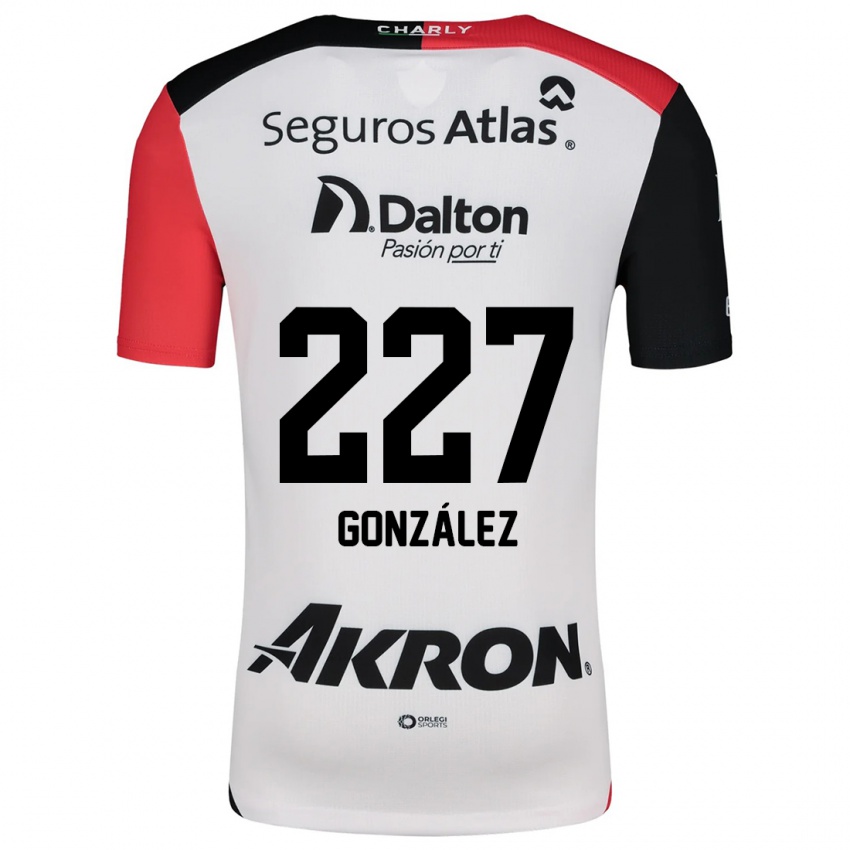 Kinderen Rodolfo González #227 Wit Rood Zwart Uitshirt Uittenue 2024/25 T-Shirt België