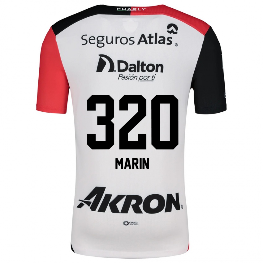 Enfant Maillot Donato Marín #320 Blanc Rouge Noir Tenues Extérieur 2024/25 T-Shirt Belgique