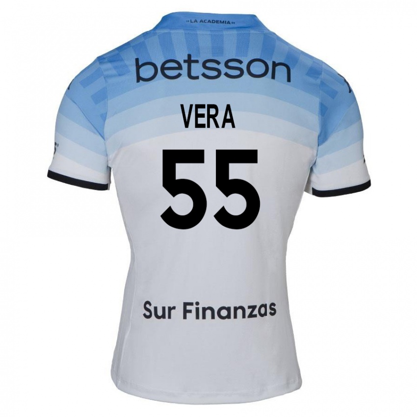 Kinderen Santino Vera #55 Wit Blauw Zwart Uitshirt Uittenue 2024/25 T-Shirt België