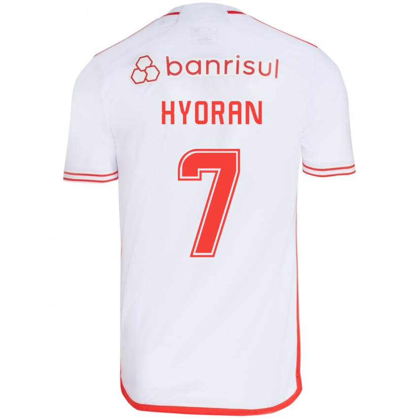 Kinderen Hyoran #7 Wit Rood Uitshirt Uittenue 2024/25 T-Shirt België