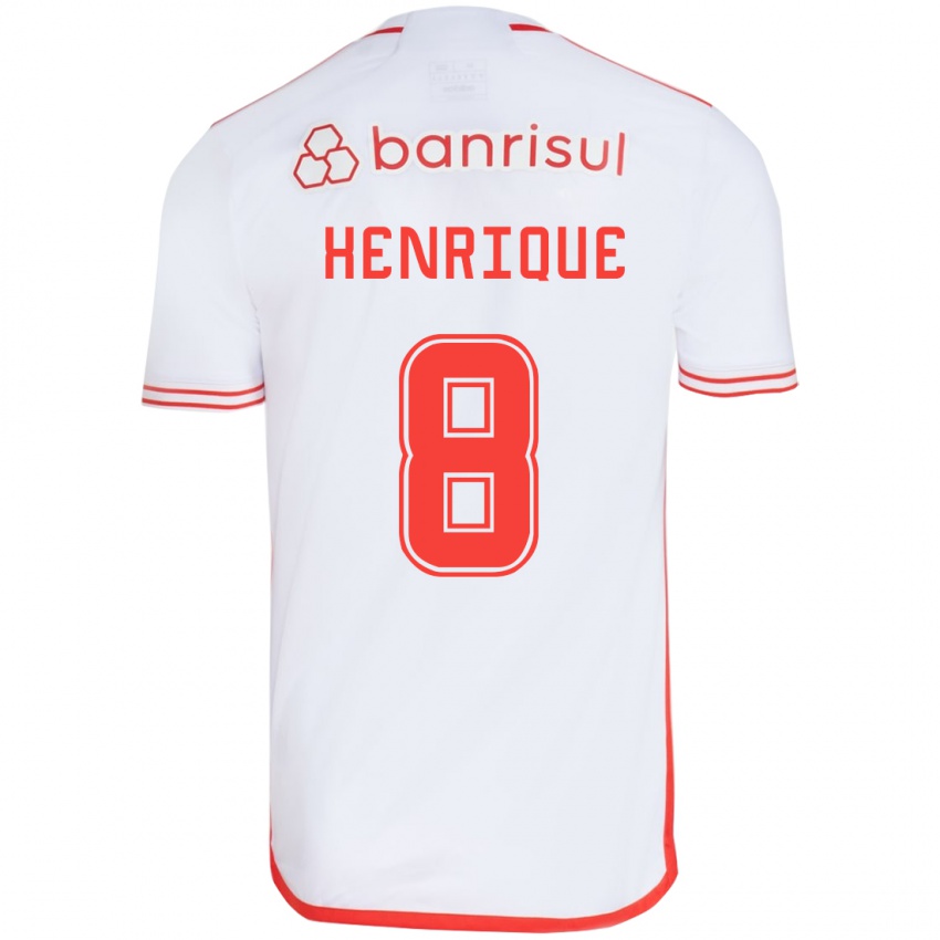 Kinder Bruno Henrique #8 Weiß Rot Auswärtstrikot Trikot 2024/25 T-Shirt Belgien