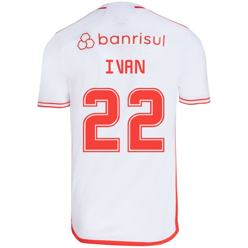 Enfant Maillot Ivan #22 Blanc Rouge Tenues Extérieur 2024/25 T-Shirt Belgique