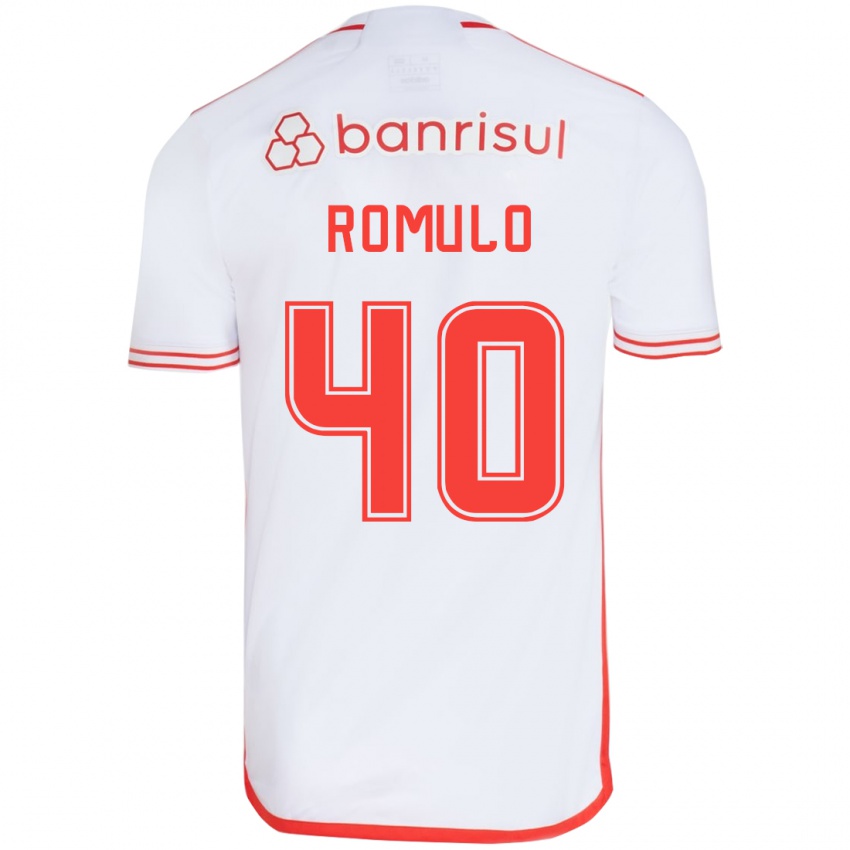 Kinderen Rômulo #40 Wit Rood Uitshirt Uittenue 2024/25 T-Shirt België