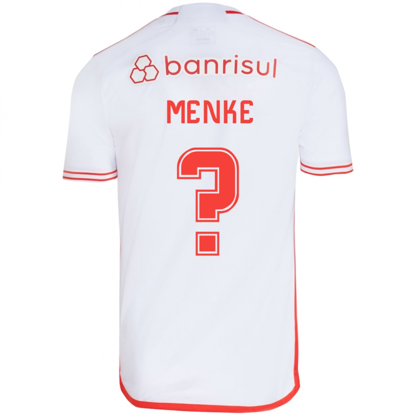 Kinder Henrique Menke #0 Weiß Rot Auswärtstrikot Trikot 2024/25 T-Shirt Belgien