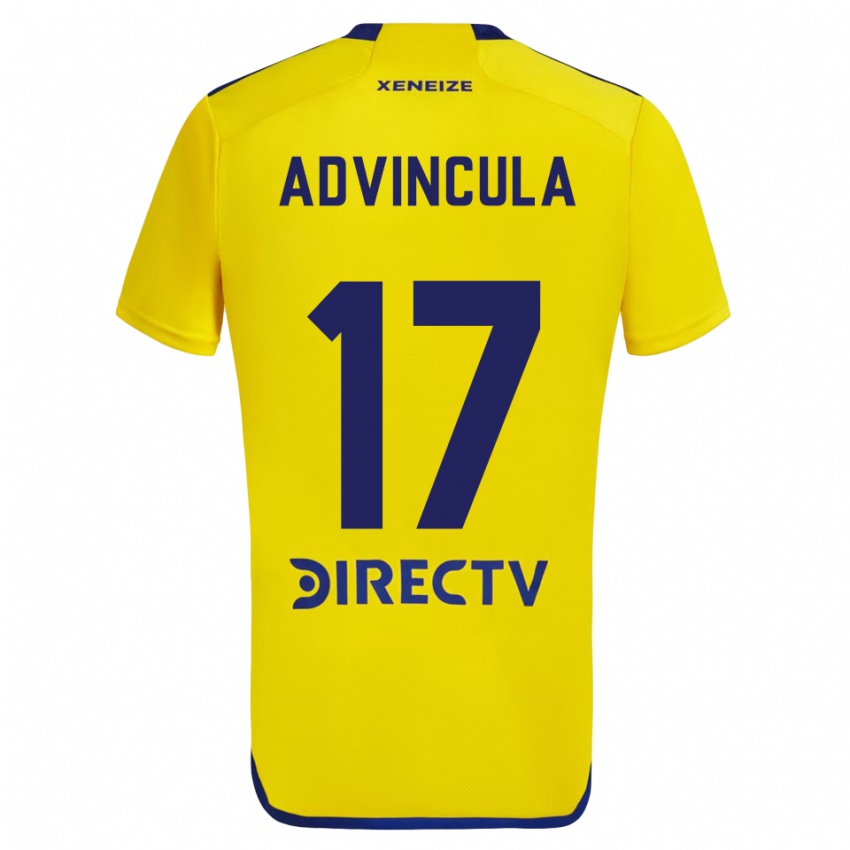 Enfant Maillot Luis Advincula #17 Jaune Bleu Tenues Extérieur 2024/25 T-Shirt Belgique