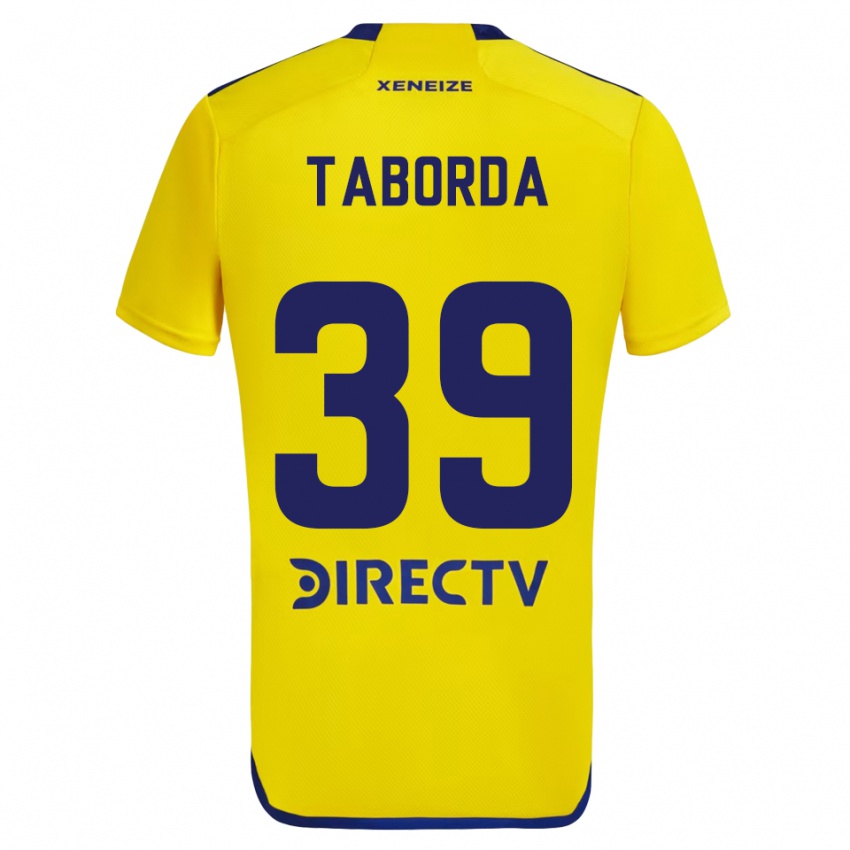 Kinder Vicente Taborda #39 Gelb Blau Auswärtstrikot Trikot 2024/25 T-Shirt Belgien