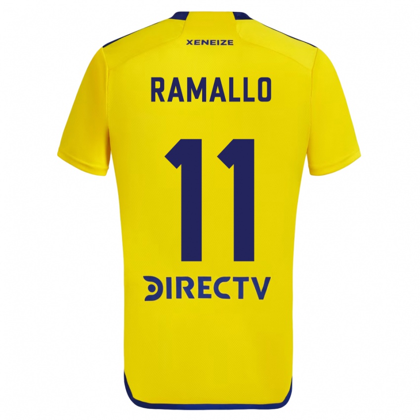 Enfant Maillot Yael Ramallo #11 Jaune Bleu Tenues Extérieur 2024/25 T-Shirt Belgique