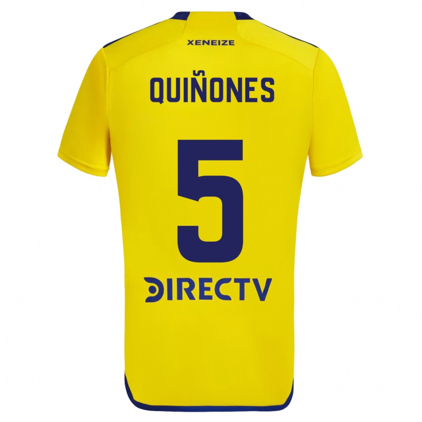 Enfant Maillot Florencia Quinones #5 Jaune Bleu Tenues Extérieur 2024/25 T-Shirt Belgique