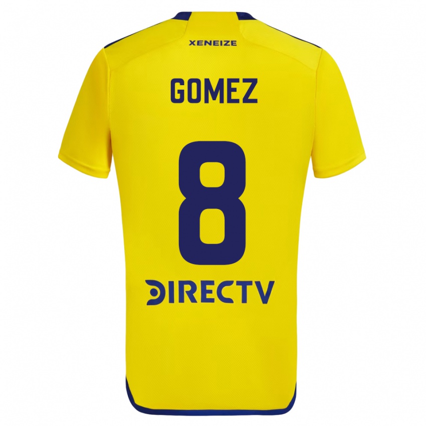 Enfant Maillot Camila Gomez Ares #8 Jaune Bleu Tenues Extérieur 2024/25 T-Shirt Belgique