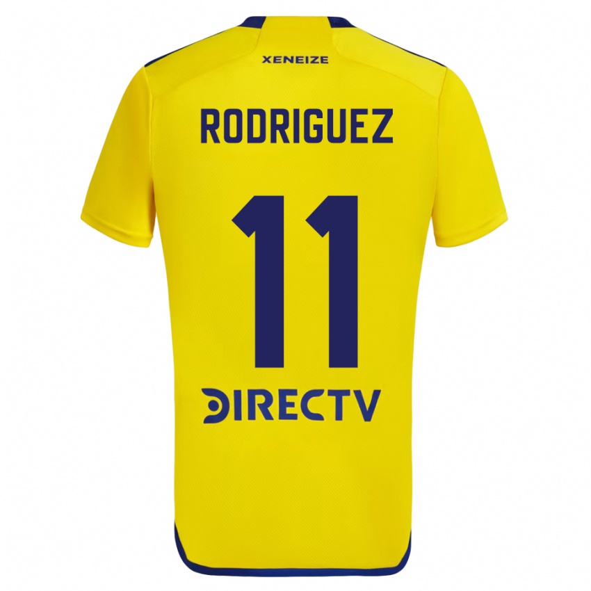 Enfant Maillot Yamila Rodriguez #11 Jaune Bleu Tenues Extérieur 2024/25 T-Shirt Belgique