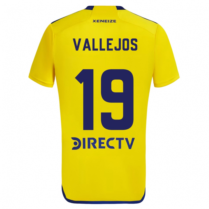 Enfant Maillot Fabiana Vallejos #19 Jaune Bleu Tenues Extérieur 2024/25 T-Shirt Belgique