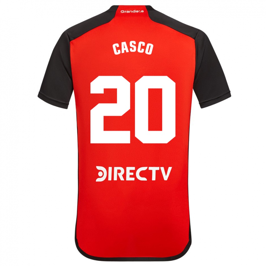 Kinder Milton Casco #20 Rot Schwarz Weiß Auswärtstrikot Trikot 2024/25 T-Shirt Belgien