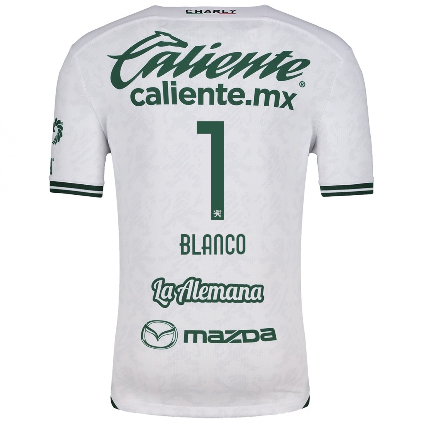 Kinderen Alfonso Blanco #1 Wit Groen Uitshirt Uittenue 2024/25 T-Shirt België