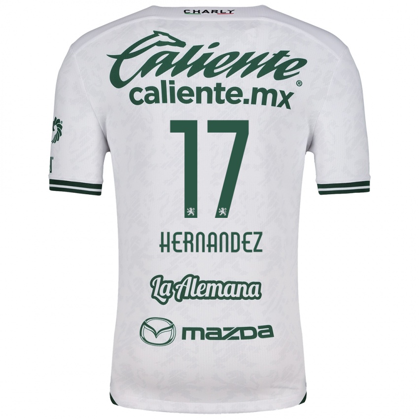 Kinderen Daniel Hernández #17 Wit Groen Uitshirt Uittenue 2024/25 T-Shirt België