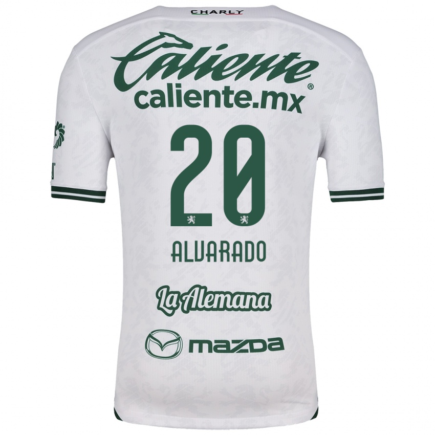 Kinderen Alfonso Alvarado #20 Wit Groen Uitshirt Uittenue 2024/25 T-Shirt België