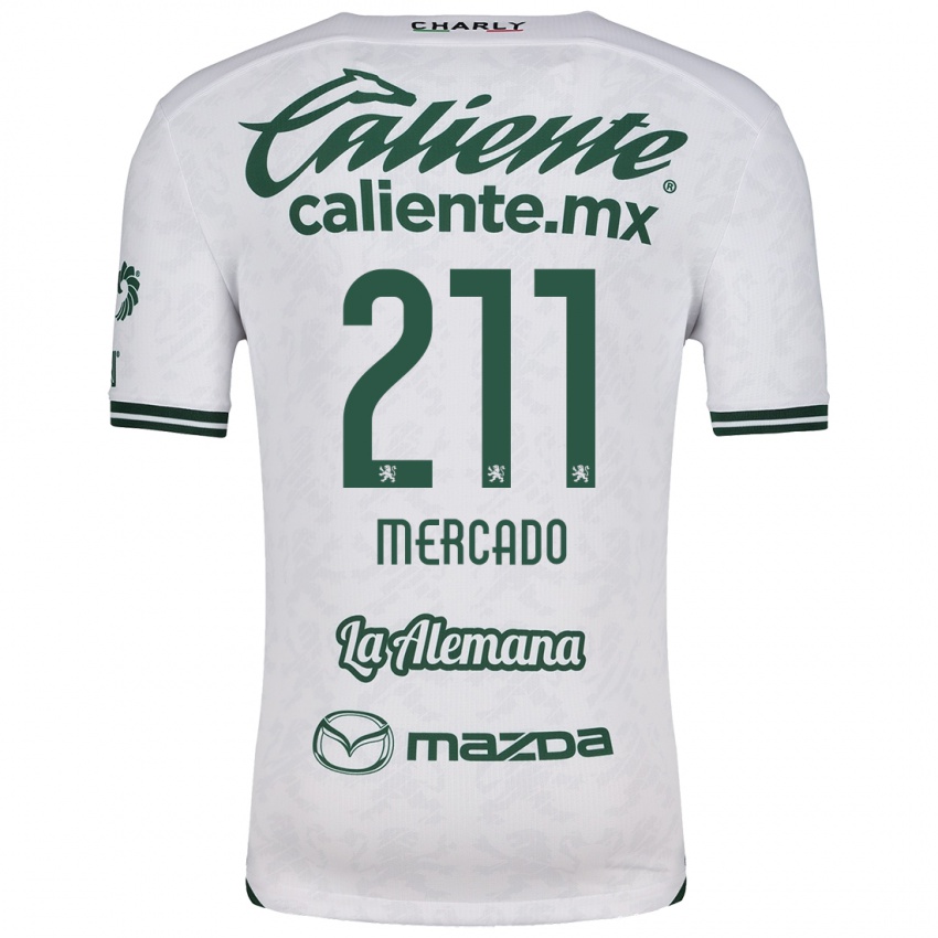 Kinderen Diego Mercado #211 Wit Groen Uitshirt Uittenue 2024/25 T-Shirt België