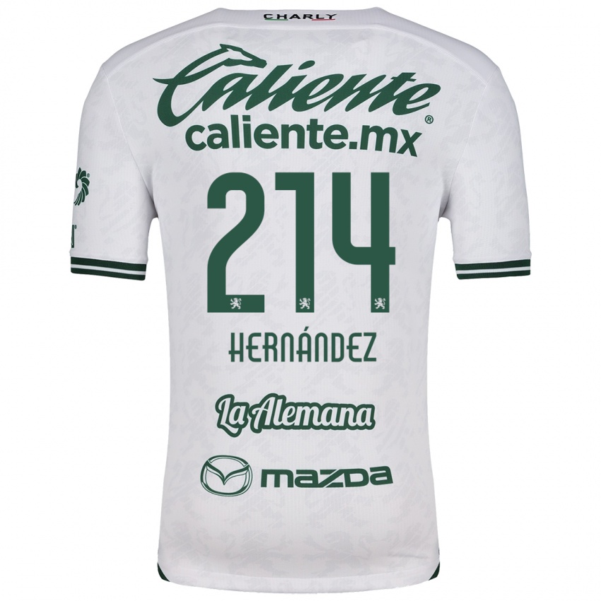 Kinderen Iván Hernández #214 Wit Groen Uitshirt Uittenue 2024/25 T-Shirt België