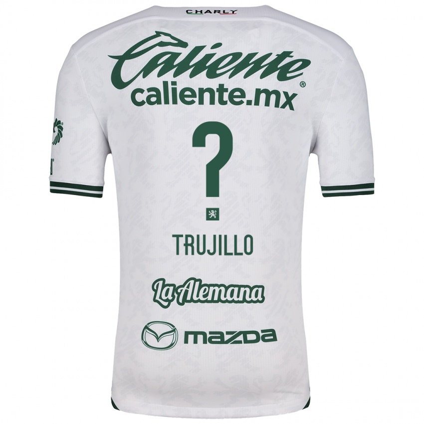 Kinderen Diego Trujillo #0 Wit Groen Uitshirt Uittenue 2024/25 T-Shirt België