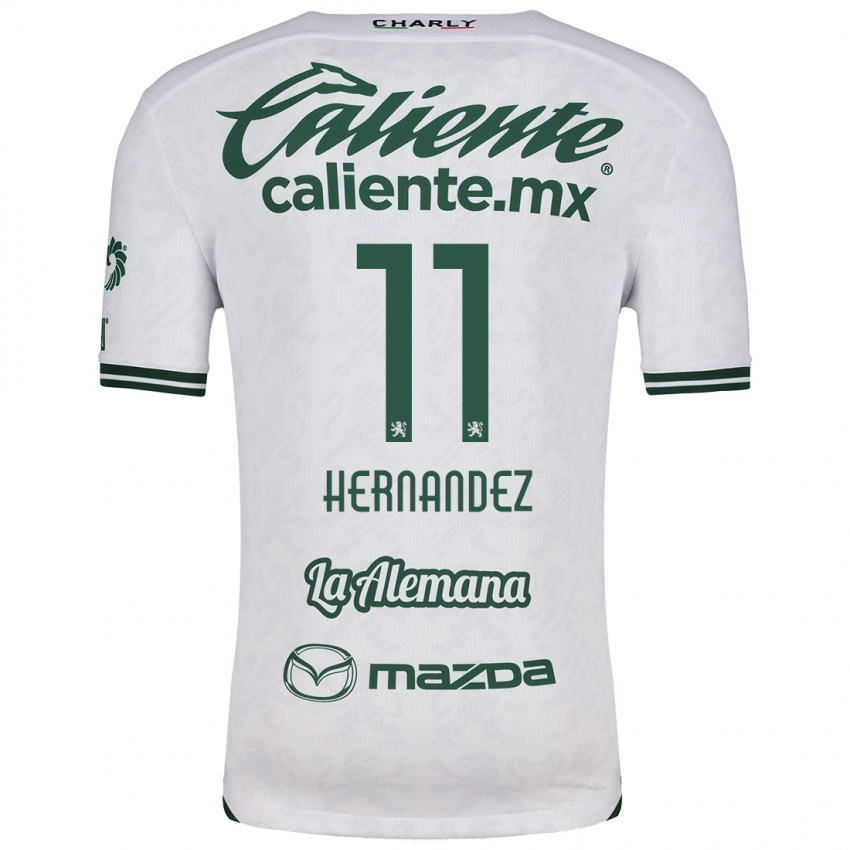 Kinderen Elías Hernández #11 Wit Groen Uitshirt Uittenue 2024/25 T-Shirt België