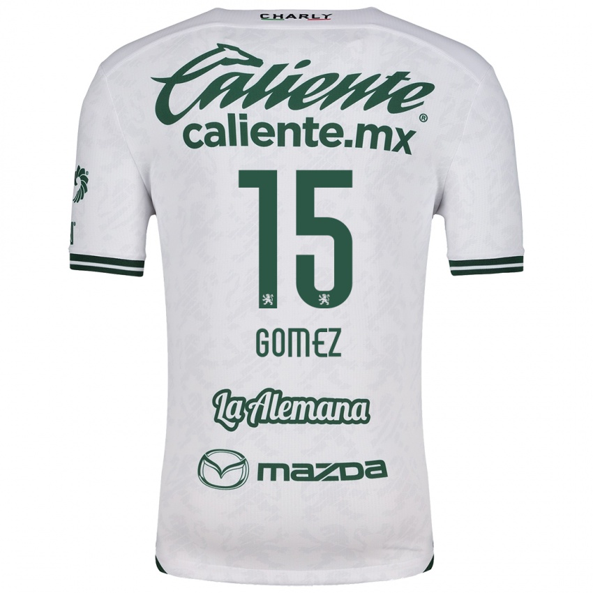 Kinderen Paulina Gómez #15 Wit Groen Uitshirt Uittenue 2024/25 T-Shirt België