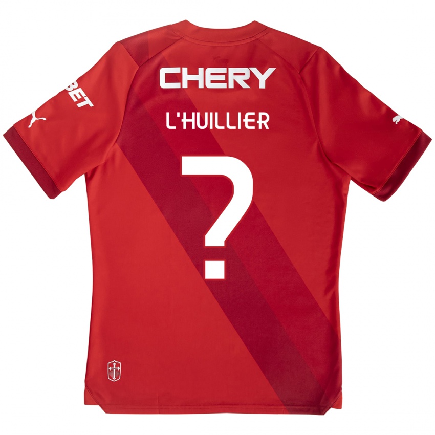 Kinderen Nicolás L'huillier #0 Rood Wit Uitshirt Uittenue 2024/25 T-Shirt België