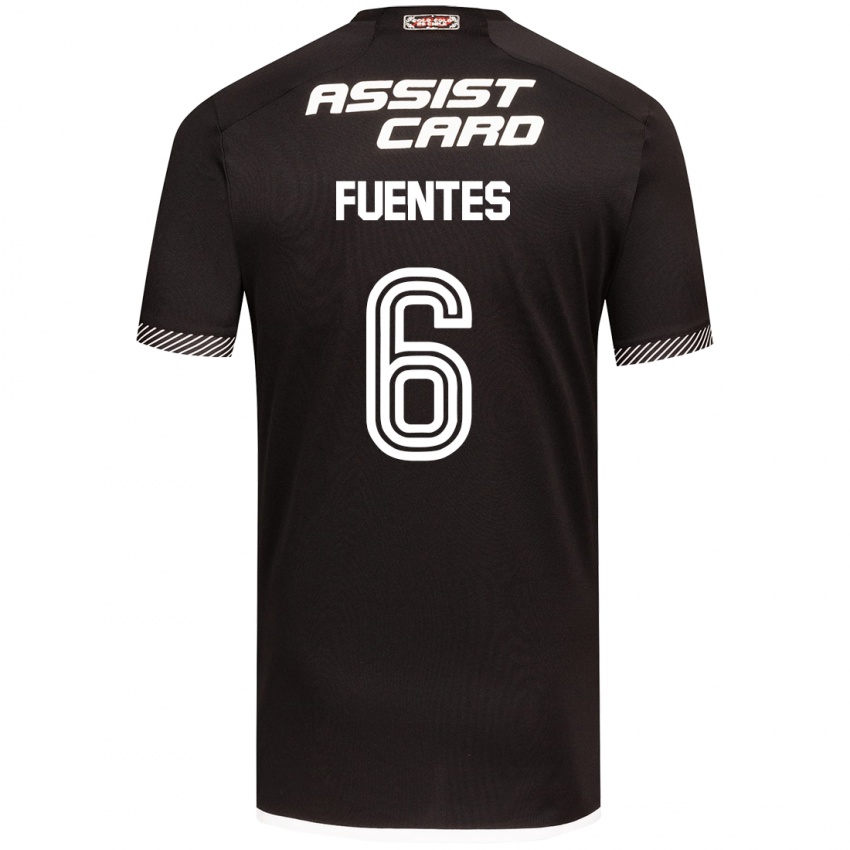 Kinderen César Fuentes #6 Zwart Wit Uitshirt Uittenue 2024/25 T-Shirt België