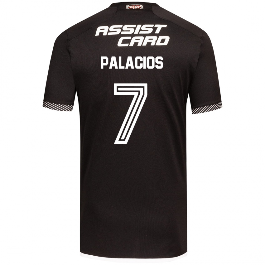 Kinderen Carlos Palacios #7 Zwart Wit Uitshirt Uittenue 2024/25 T-Shirt België