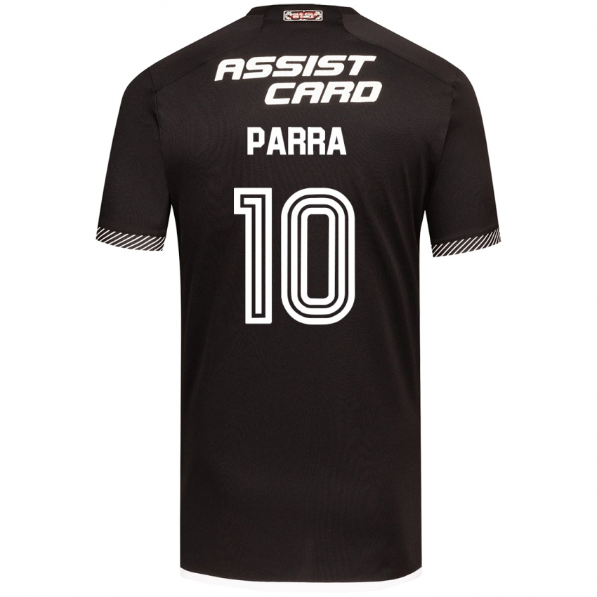 Enfant Maillot Pablo Parra #10 Noir Blanc Tenues Extérieur 2024/25 T-Shirt Belgique