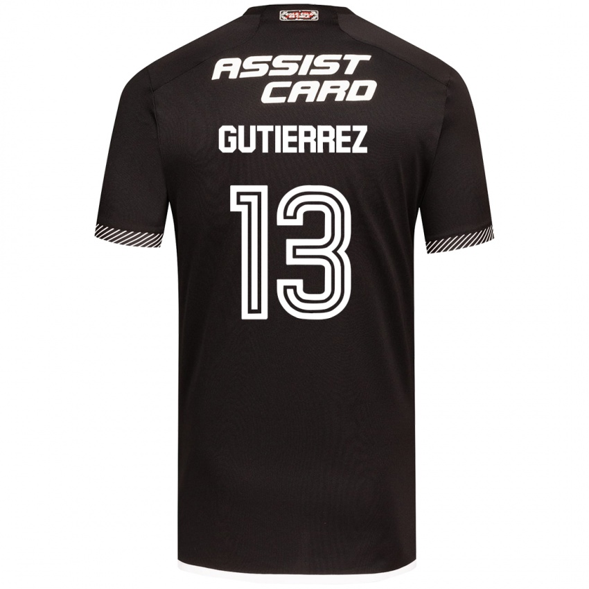 Kinderen Bruno Gutiérrez #13 Zwart Wit Uitshirt Uittenue 2024/25 T-Shirt België