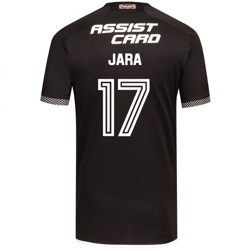 Kinderen Ignacio Jara #17 Zwart Wit Uitshirt Uittenue 2024/25 T-Shirt België