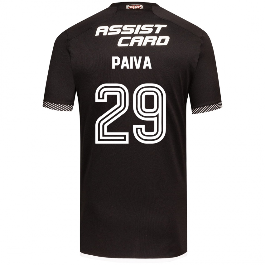 Kinderen Guillermo Paiva #29 Zwart Wit Uitshirt Uittenue 2024/25 T-Shirt België