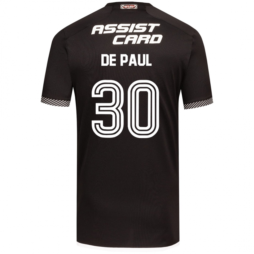 Kinderen Fernando De Paul #30 Zwart Wit Uitshirt Uittenue 2024/25 T-Shirt België