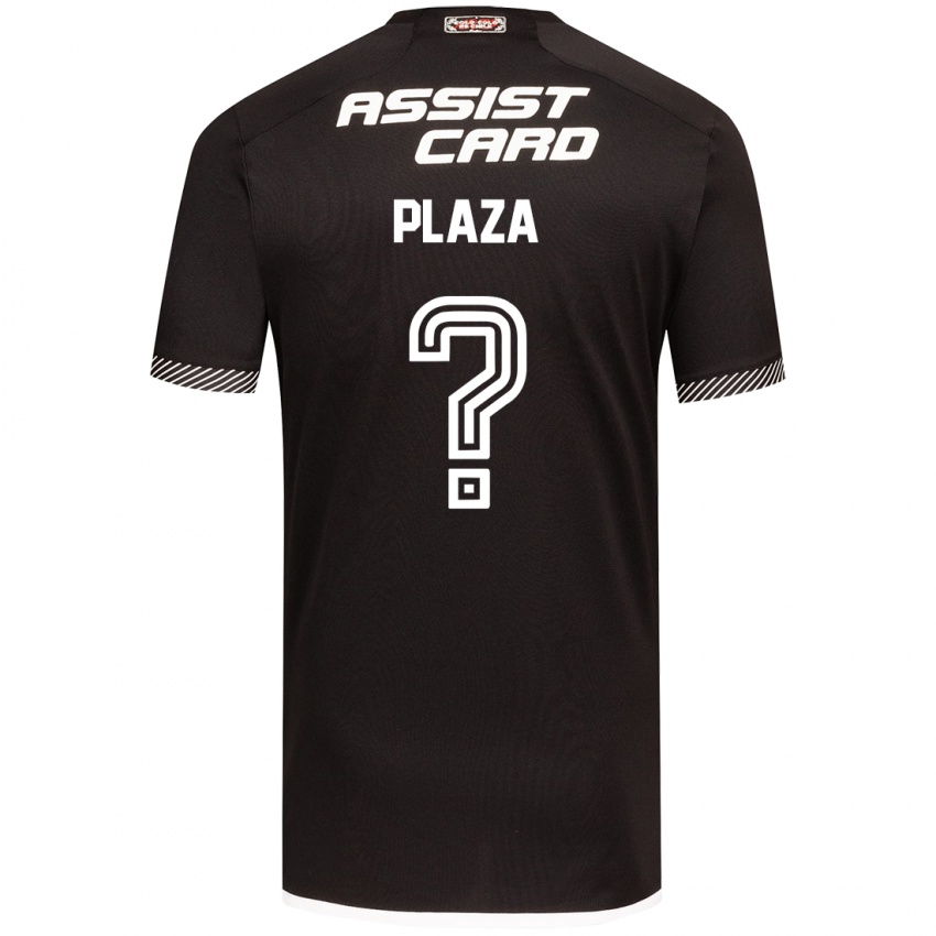 Kinderen Diego Plaza #0 Zwart Wit Uitshirt Uittenue 2024/25 T-Shirt België