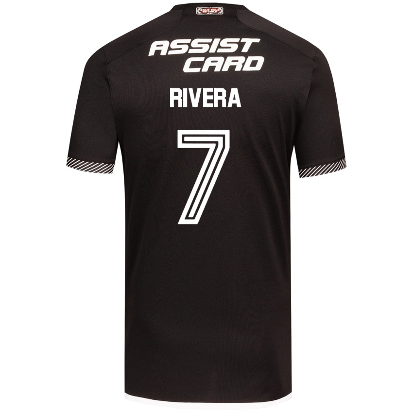 Kinderen Francisco Rivera #7 Zwart Wit Uitshirt Uittenue 2024/25 T-Shirt België