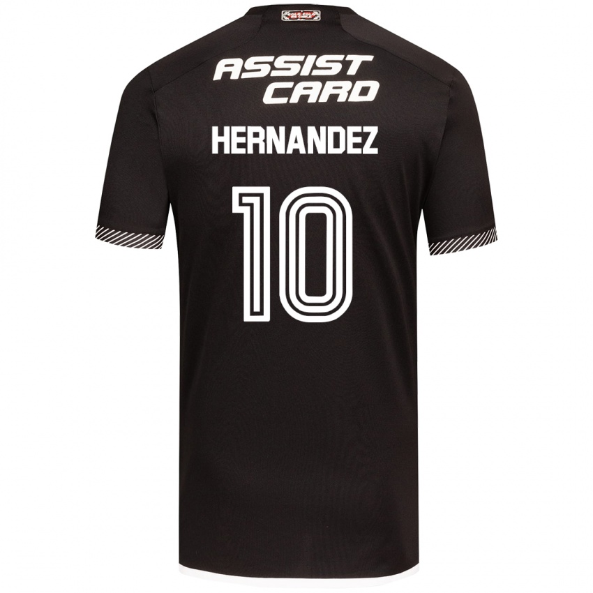 Kinderen Leandro Hernández #10 Zwart Wit Uitshirt Uittenue 2024/25 T-Shirt België