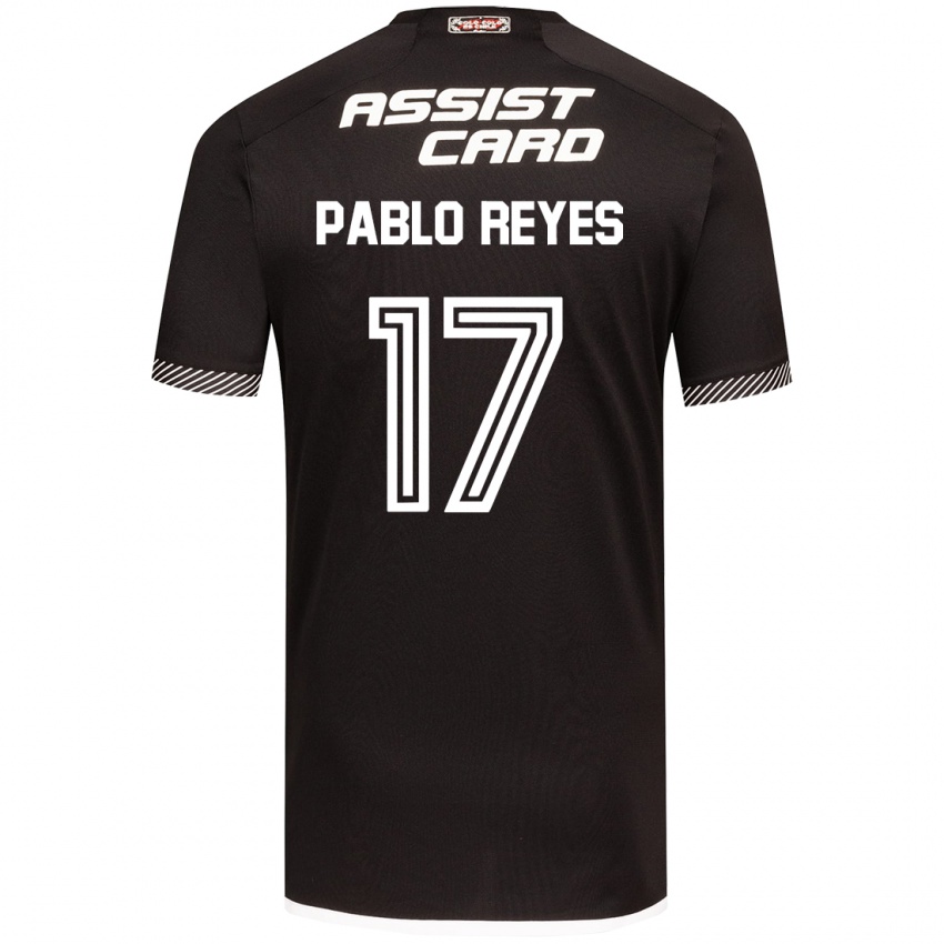 Kinderen Juan Pablo Reyes #17 Zwart Wit Uitshirt Uittenue 2024/25 T-Shirt België