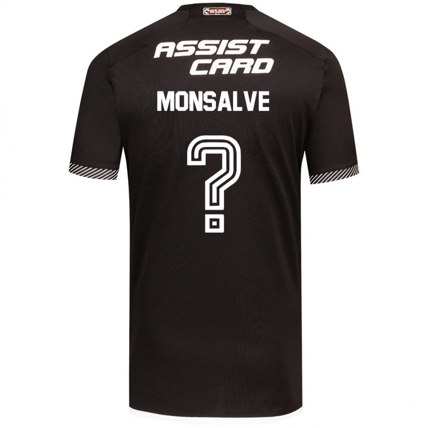 Kinderen Gaspar Monsalve #0 Zwart Wit Uitshirt Uittenue 2024/25 T-Shirt België