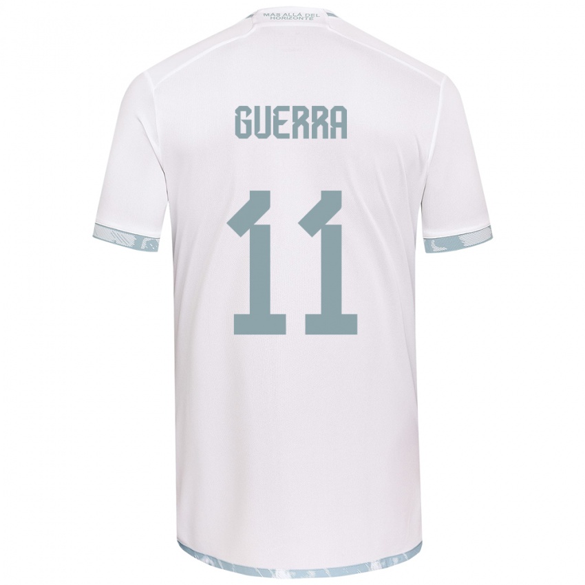 Kinderen Nicolás Guerra #11 Wit Grijs Uitshirt Uittenue 2024/25 T-Shirt België