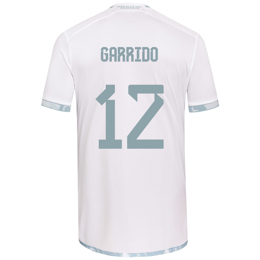 Kinderen Pedro Garrido #12 Wit Grijs Uitshirt Uittenue 2024/25 T-Shirt België