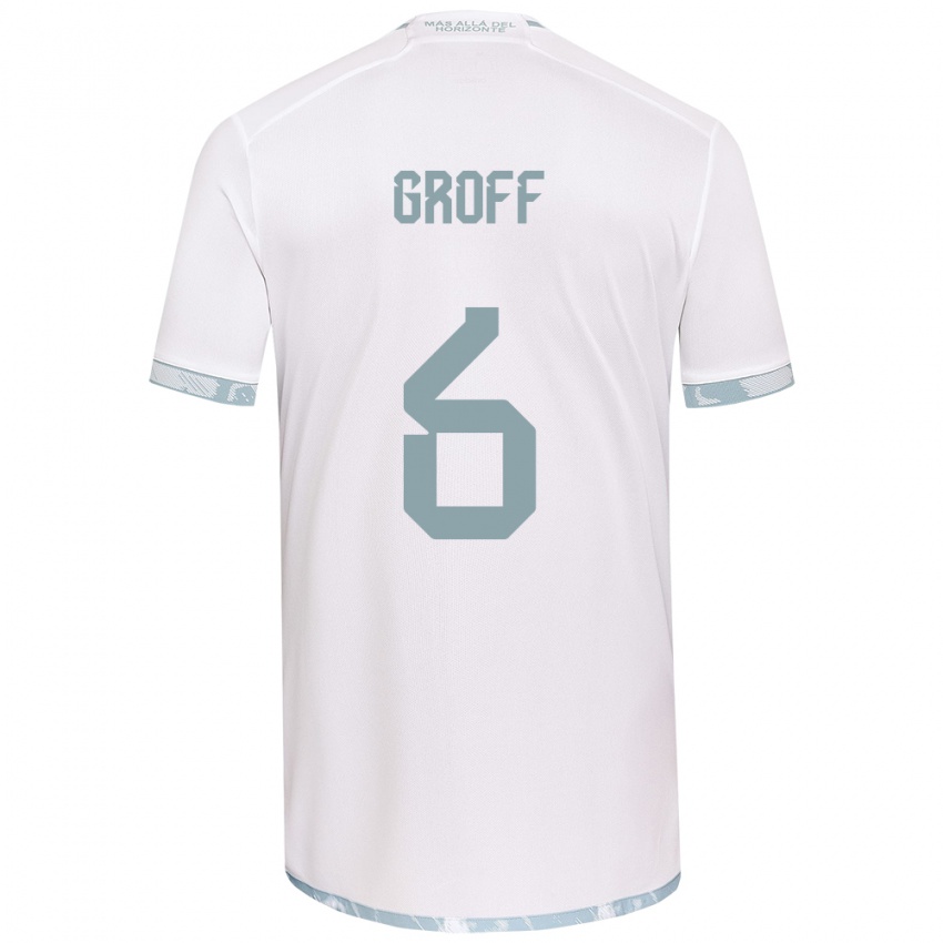 Kinderen Llanka Groff #6 Wit Grijs Uitshirt Uittenue 2024/25 T-Shirt België