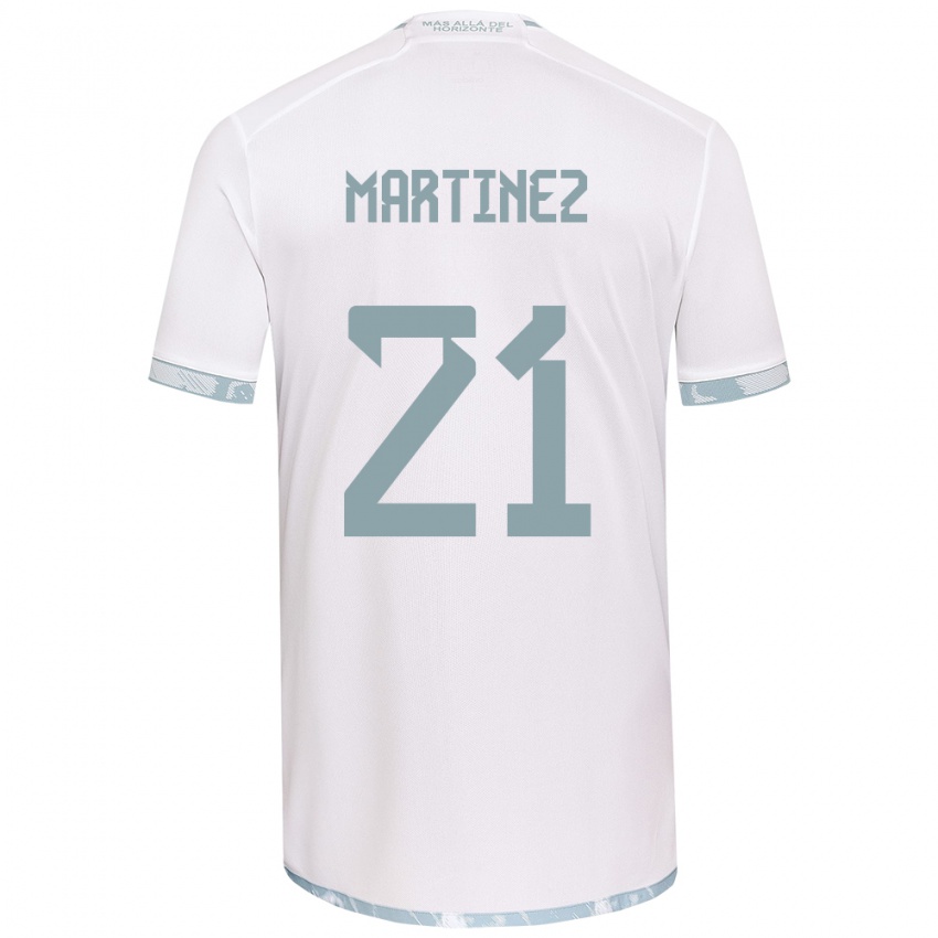 Kinderen Maria Martínez #21 Wit Grijs Uitshirt Uittenue 2024/25 T-Shirt België